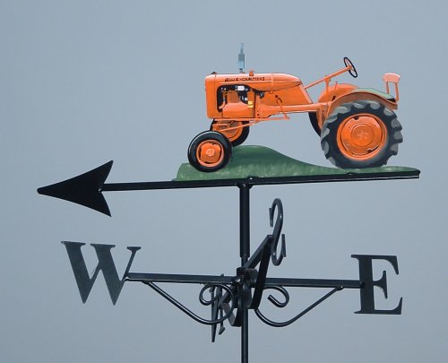 Allis charmers Bristol tractor hand painted left side weather vane