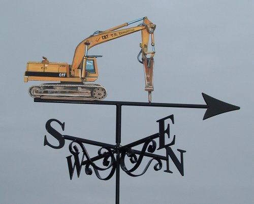 CAT Digger with Drill Artist Painted