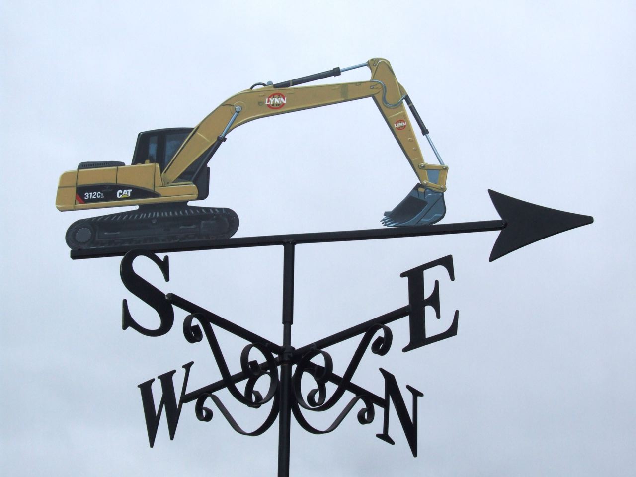 CAT Digger Excavator Artist Painted