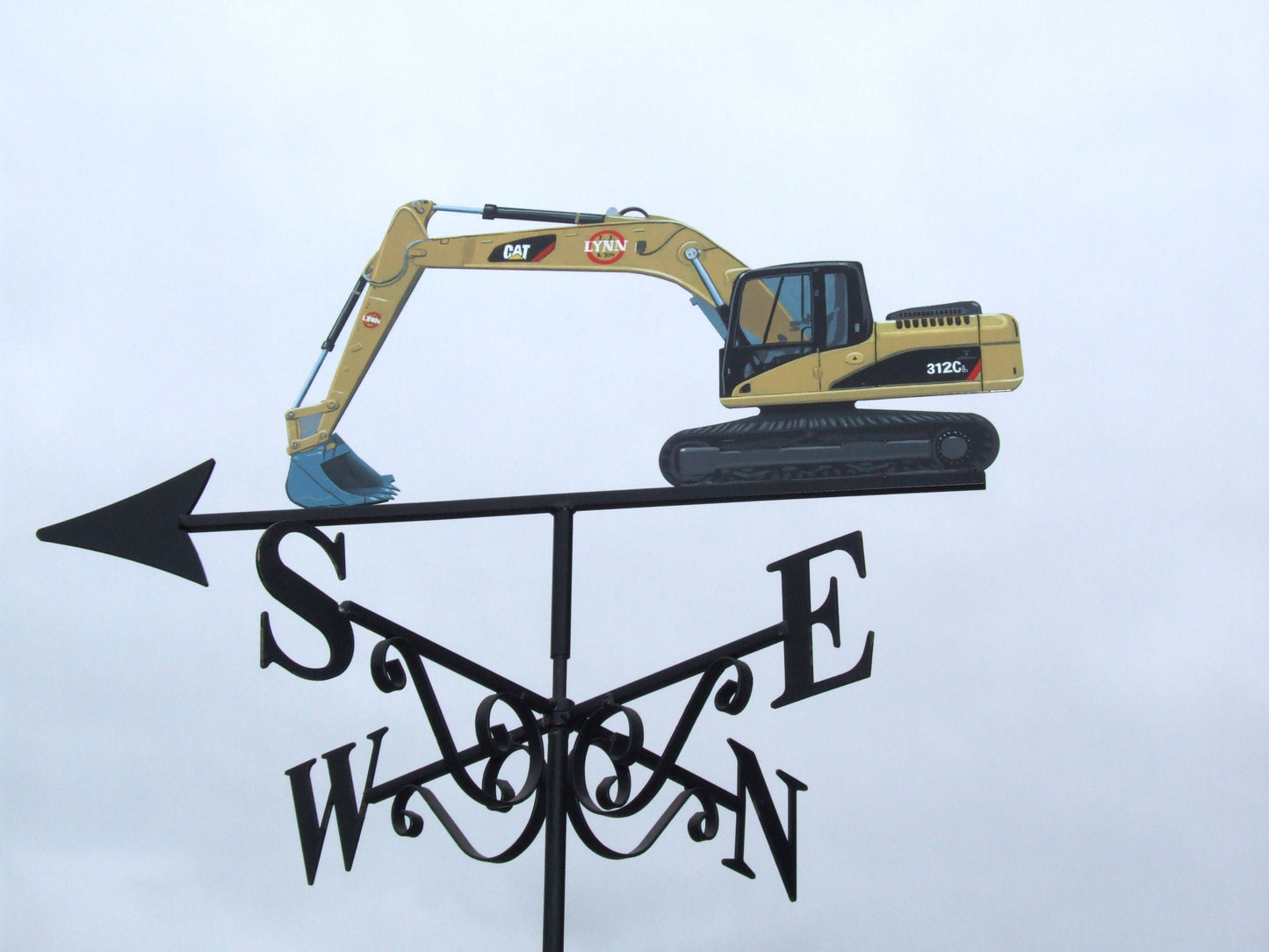 CAT Digger Excavator Artist Painted