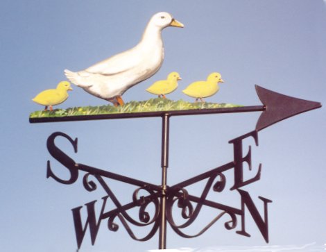 Duck & Ducklings Artist Painted