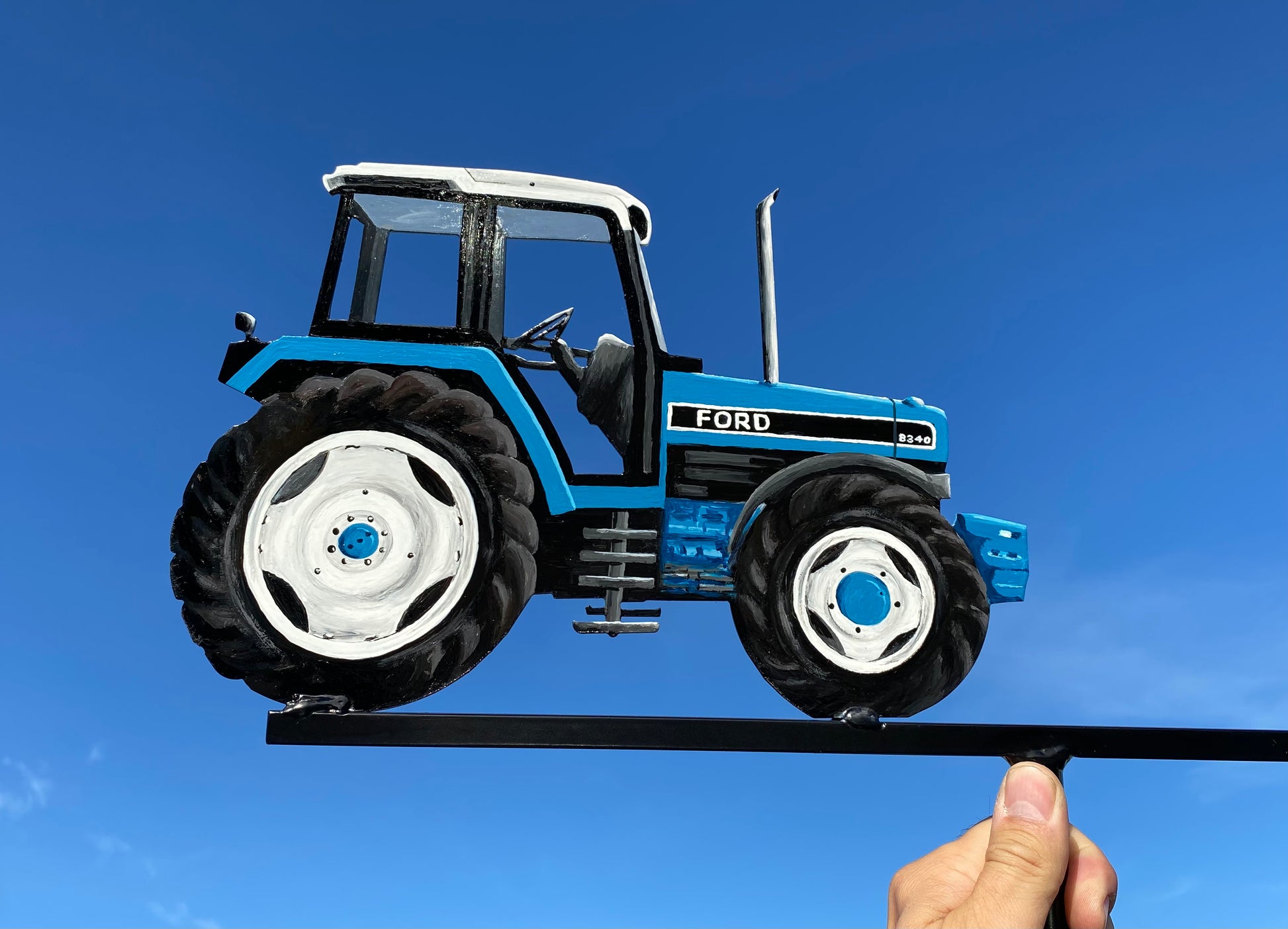 Ford 8340 tractor hand painted weathervane