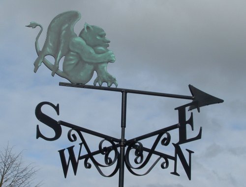 Gargoyle Stone Artist Painted