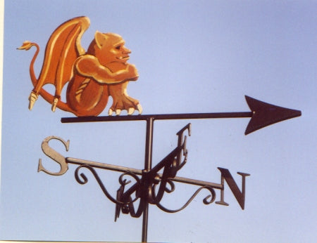 Gargoyle Red Artist Painted