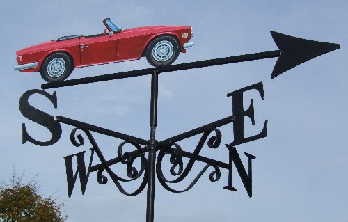 Triumph TR6 Red Artist Painted