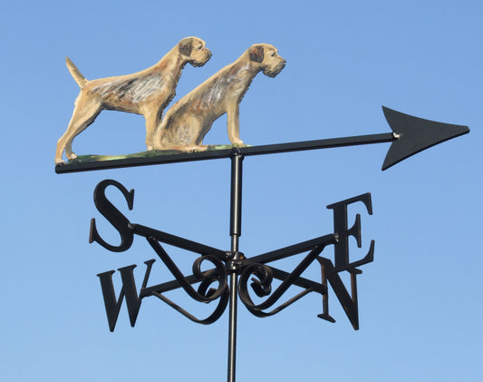 Border Terriers Artist Painted