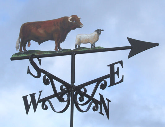 Devon Bull & Sheep Artist Painted