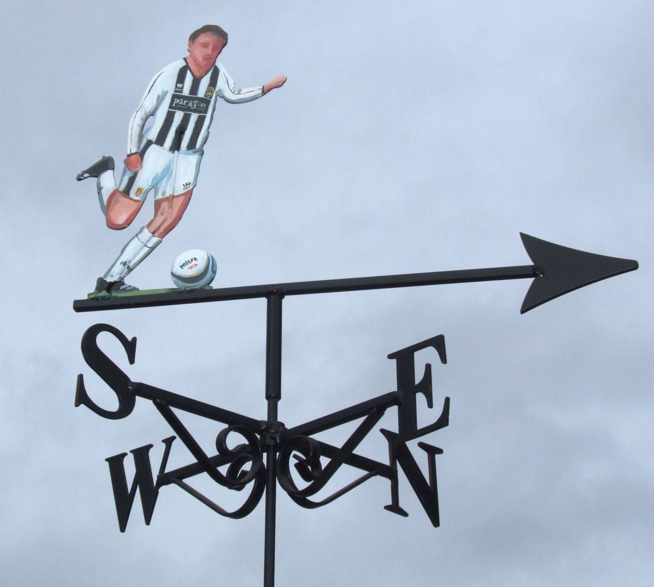 Footballer Stripes Artist Painted