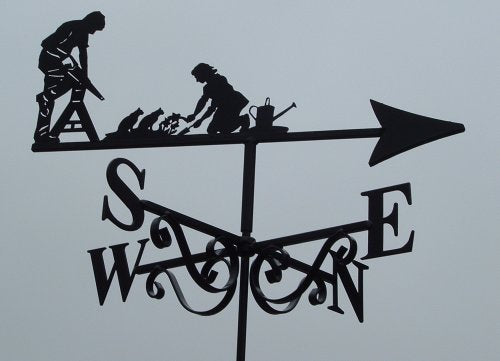 Gardener and DIY with Cats