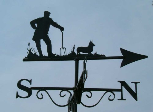 Gardener and Corgi