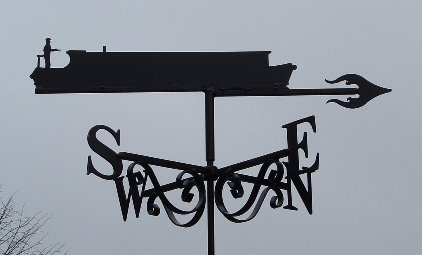 Canal Boat with Man
