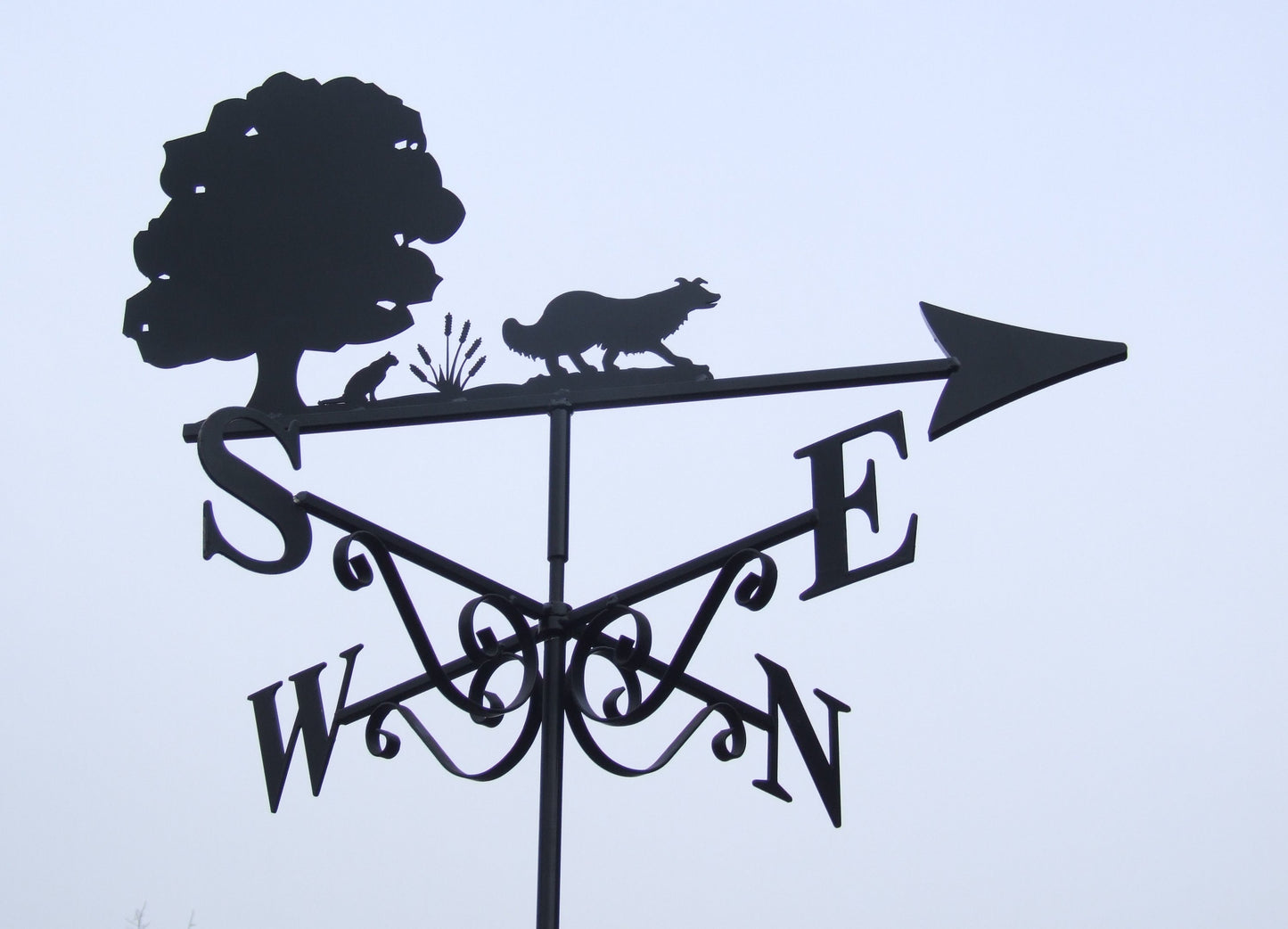 Tree with a Dog a Cat & Wheat