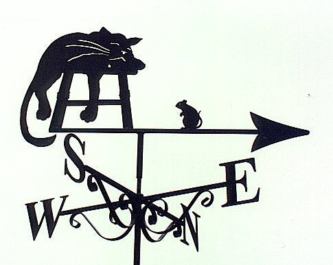 Cat on Stool with Mouse