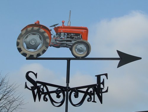 Massey Ferguson weather vane painted right side