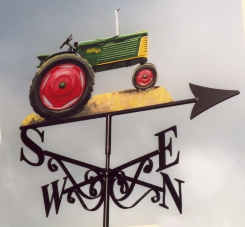Oliver row crop tractor weather vane