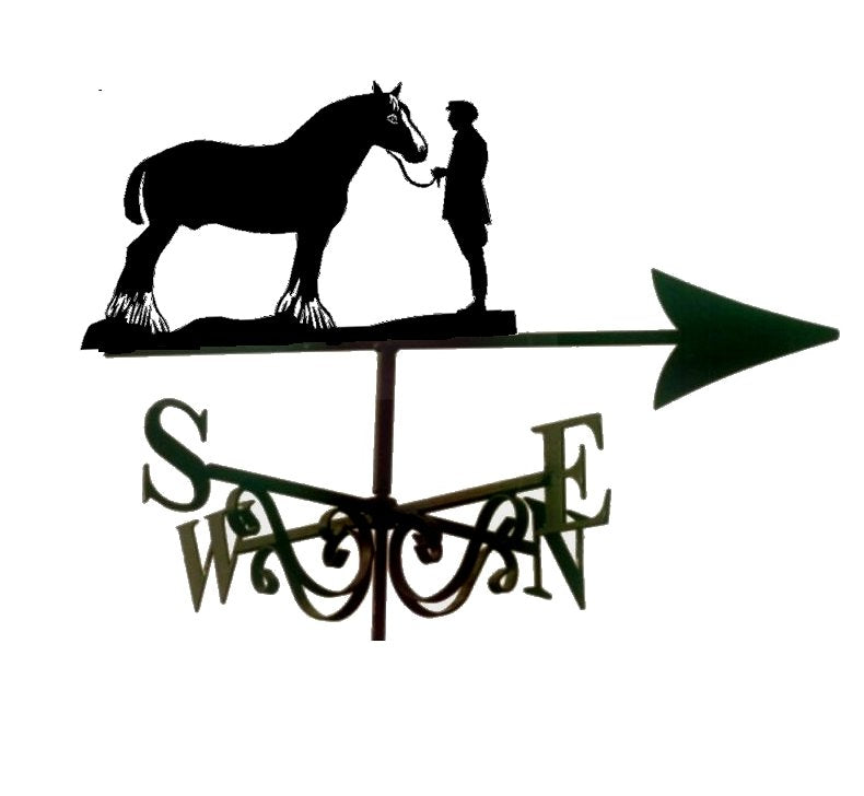 Shire Horse with Man