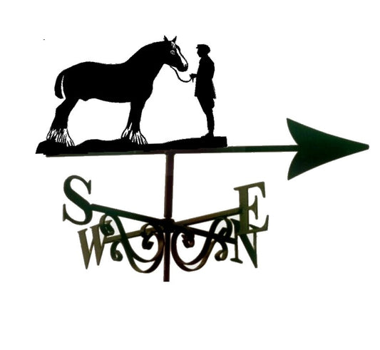 Shire Horse with Man