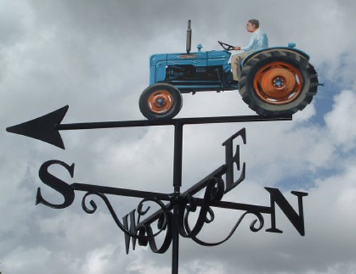 Dexta tractor weather vane artist painted left side