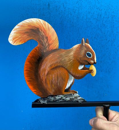 Red Squirrel Artist Painted