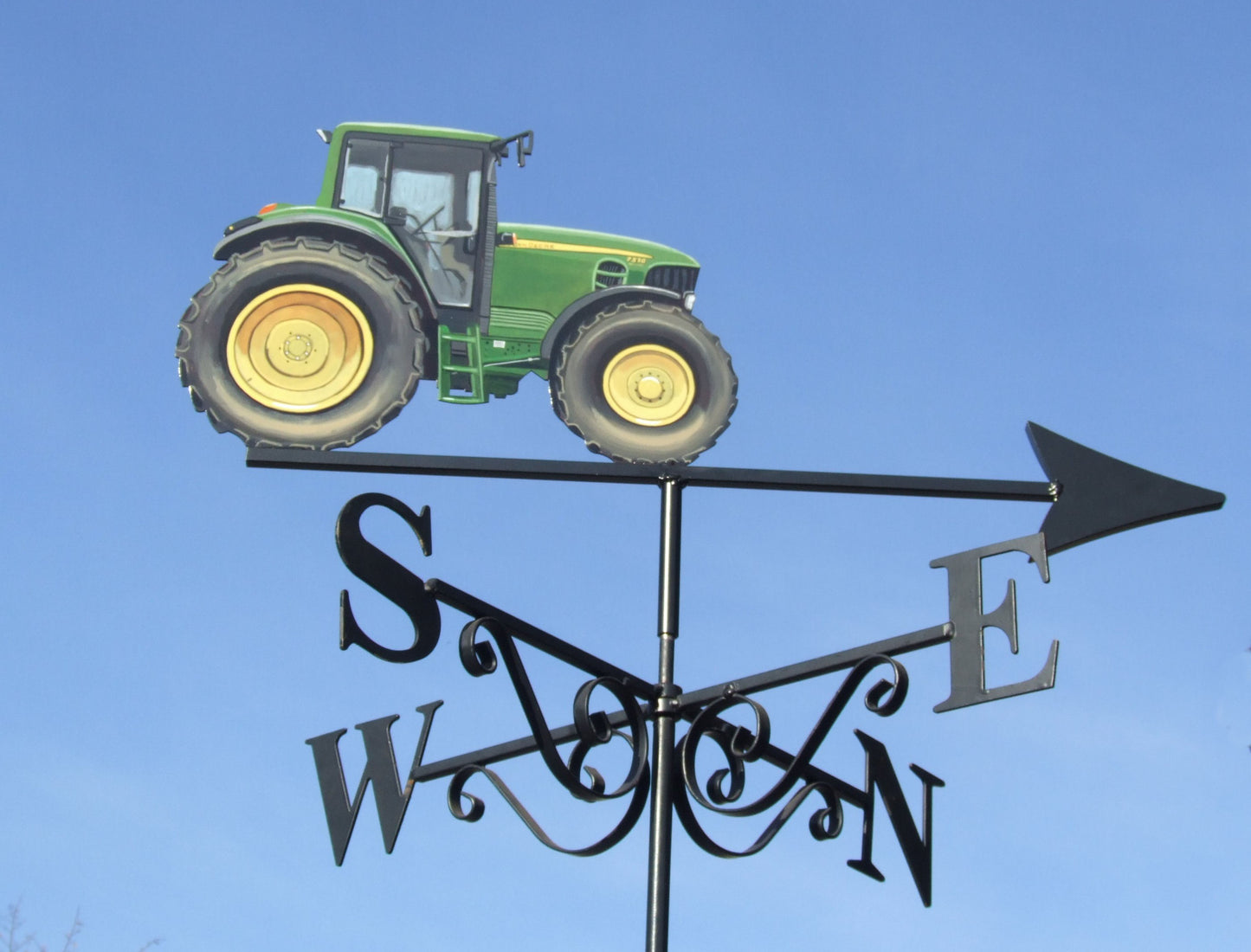 John Deere tractor 7530 weather vane hand painted right side