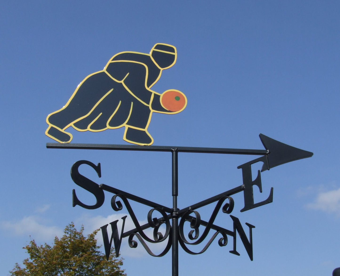 Bowls club painted weathervane