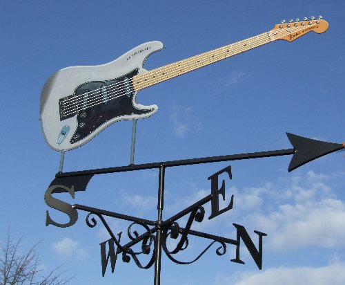 Fender Electric Guitar Grey Black on Arrow Artist Painted