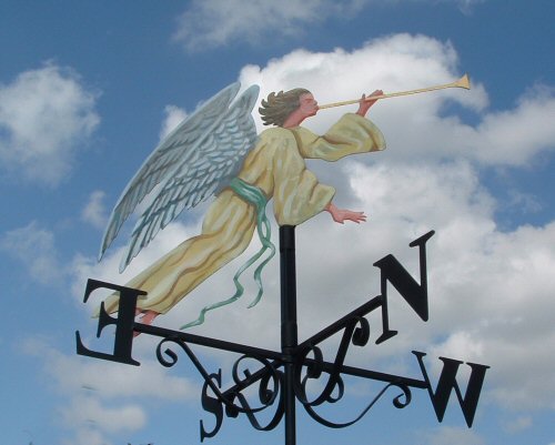 Angel Flying Artist Painted