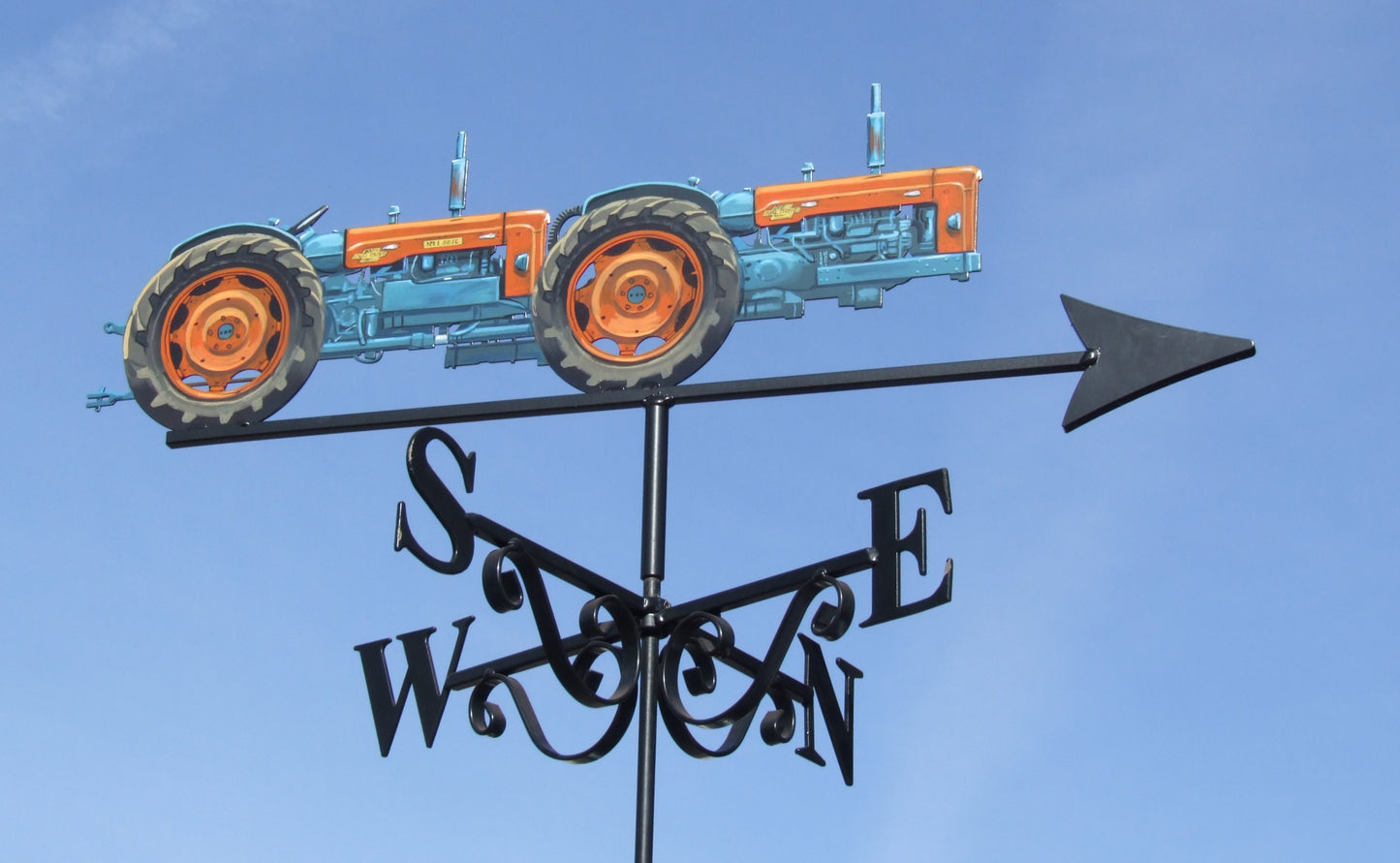 Triple d tractor weathervane painted right side